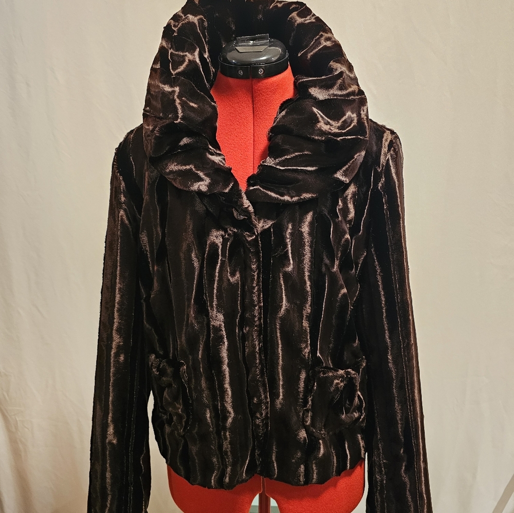 Large Gorgeous Bern & Mort Faux Fur Jacket